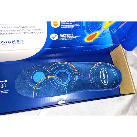 Dr. Scholl's Custom Fit Comfort Insoles Full Length 640 Orthotics Arch Support - Picture 3 of 6